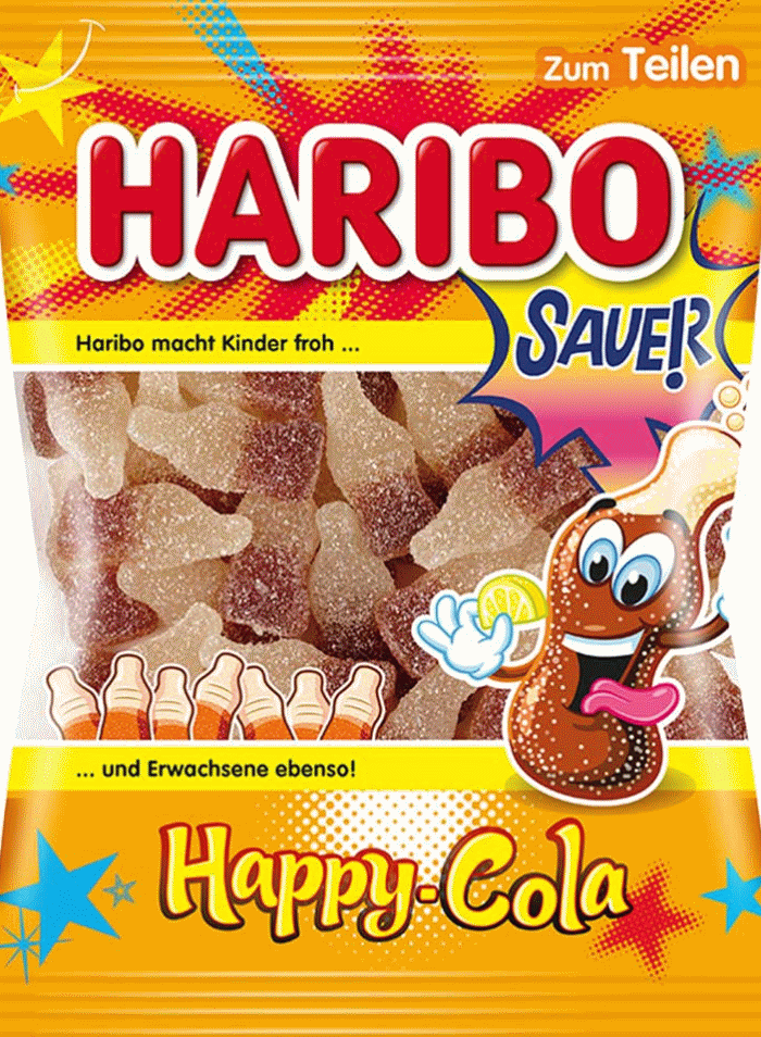HARIBO Happy Cola Sauer Fruchtgummies 175g