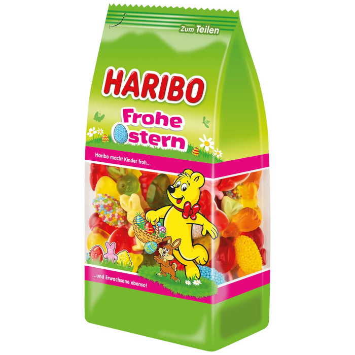 HARIBO Frohe Ostern Fruchtgummi, Schaumzucker und Gelee mit Nonpareille 300g