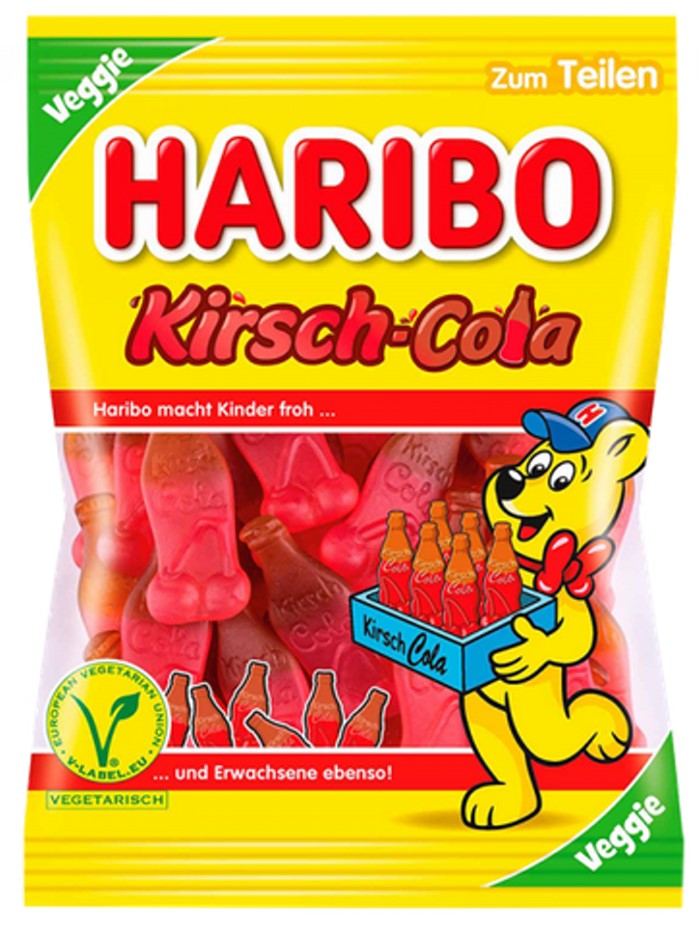 HARIBO Kirsch-Cola vegetarisches Fruchtgummi 175g