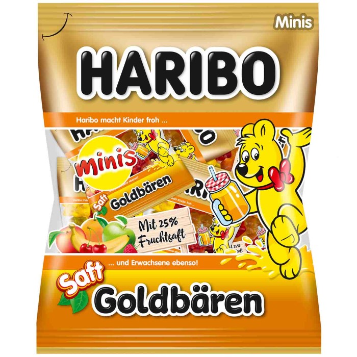 Haribo Saft Goldbären Minis Fruchgummies 220g