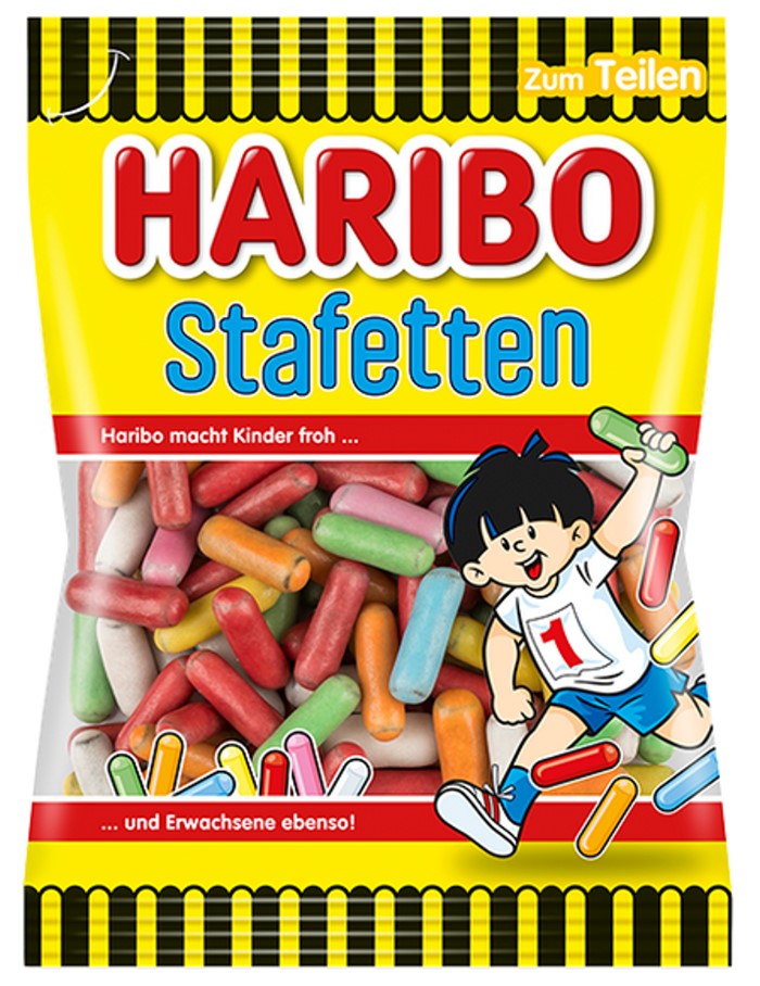 HARIBO Stafetten licorice lozenges 175g / 6.17 oz. NET. WT. Brands of