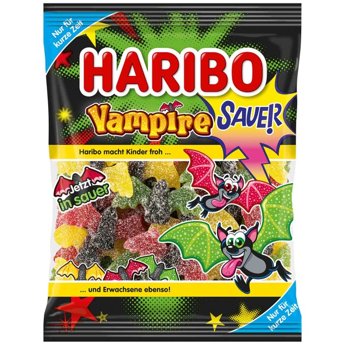 Haribo Lakritze & Fruchtgummi Vampire Sauer 175g