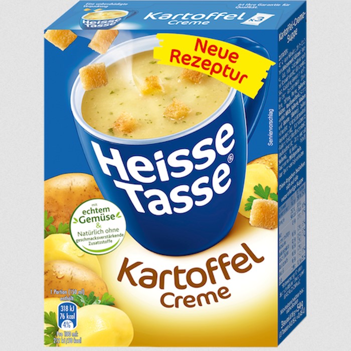 Erasco Heisse Tasse Kartoffel Creme Suppe