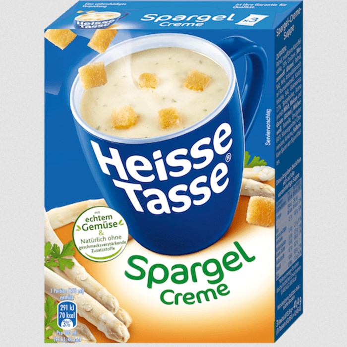 Erasco Heisse Tasse Spargel Creme Suppe