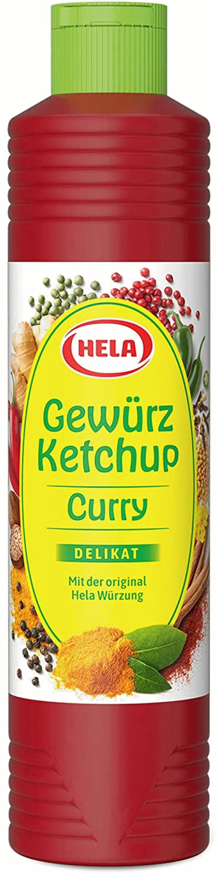 Hela Gewürz Ketchup Curry Delikat 800ml