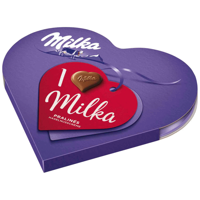 Milka I Love Milka Pralinés Haselnusscrème Schokolade Pralinen 44g