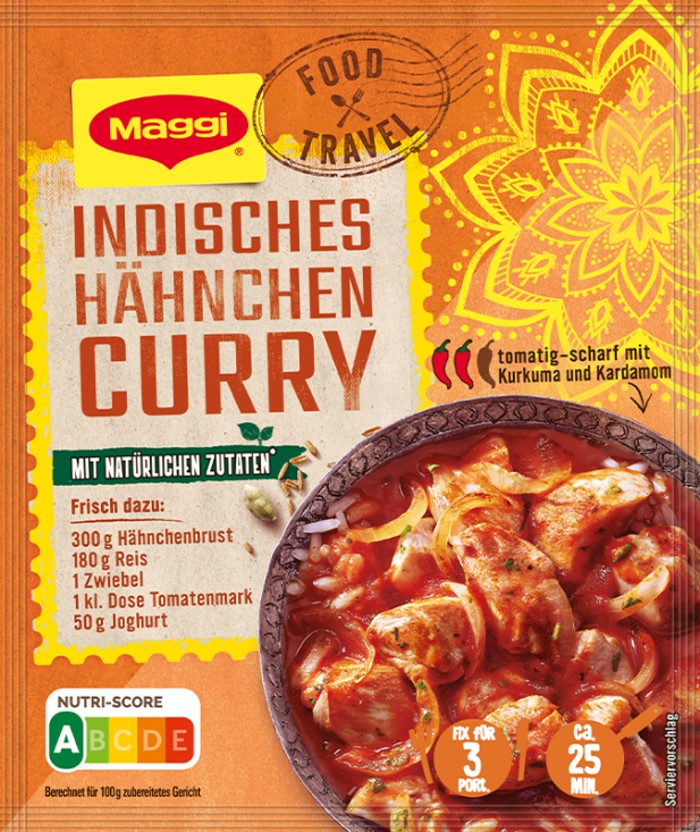 Maggi Fix Food Travel für Indisches Hähnchen Curry 36g / 1.26oz