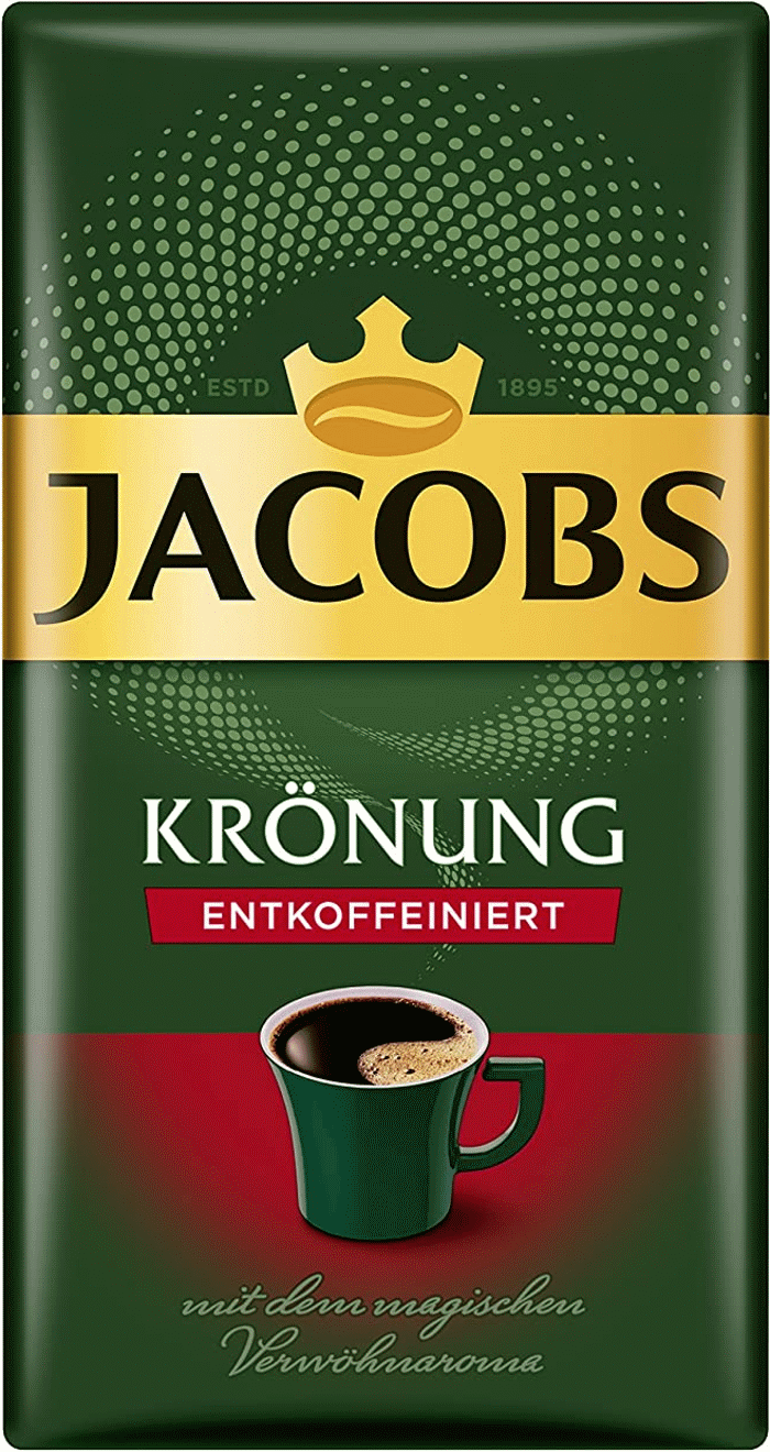 Jacobs Krönung Entkoffeiniert gemahlener Filterkaffee 500g