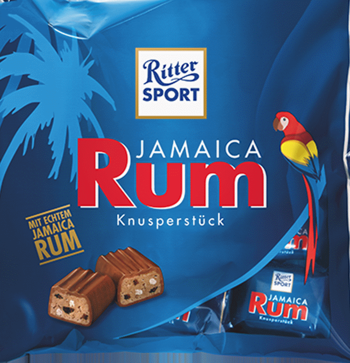 Ritter Sport Jamaica-Rum Knusperstücke 200g