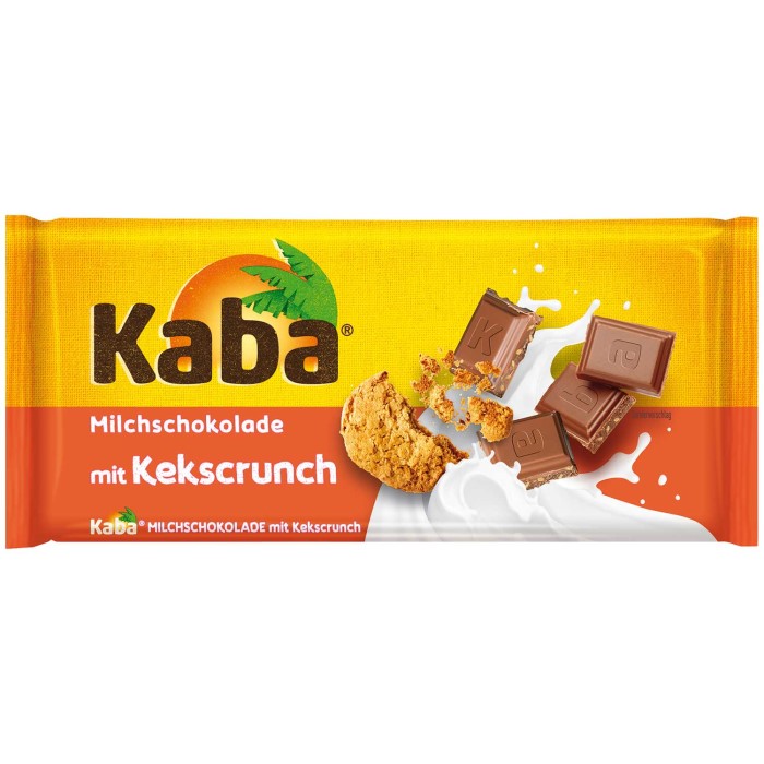 Kaba Milchschokolade mit Kekscrunch 100g / 3.52 oz