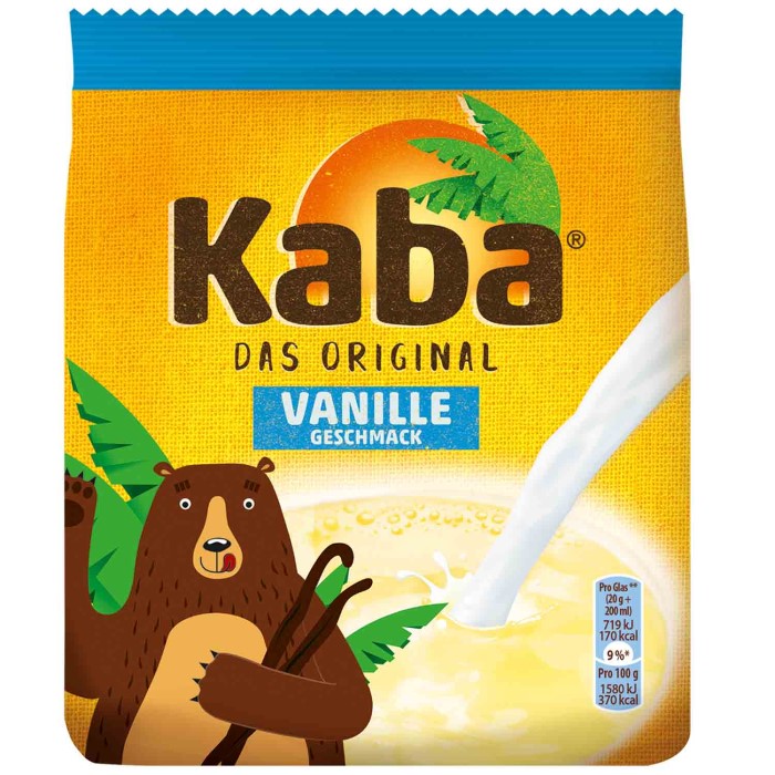 Kaba Vanille lösliches Getränke-Pulver mit Vanillegeschmack 400g