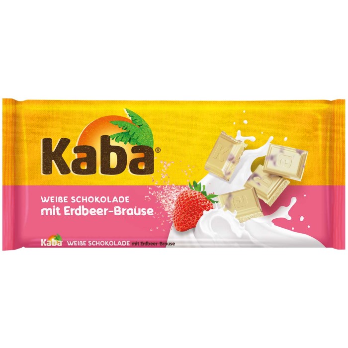 Kaba Weiße Schokolade mit Erdbeer & Brause 85g / 2.99 oz