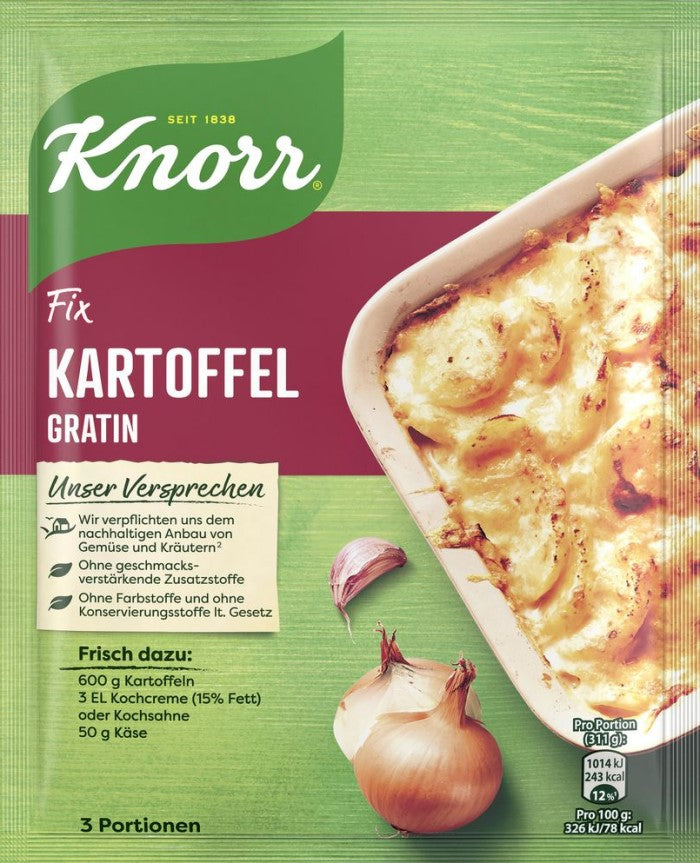 Knorr Fix für Kartoffel Gratin 37g / 1.3 oz. NET. WT.
