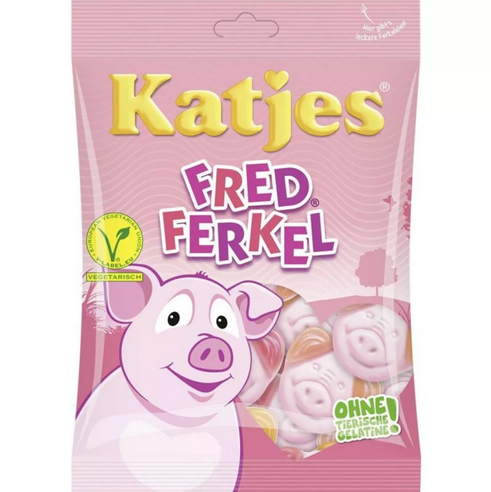 Katjes Fred Ferkel vegetarisches Schaumzucker-Fruchtgummi 175g