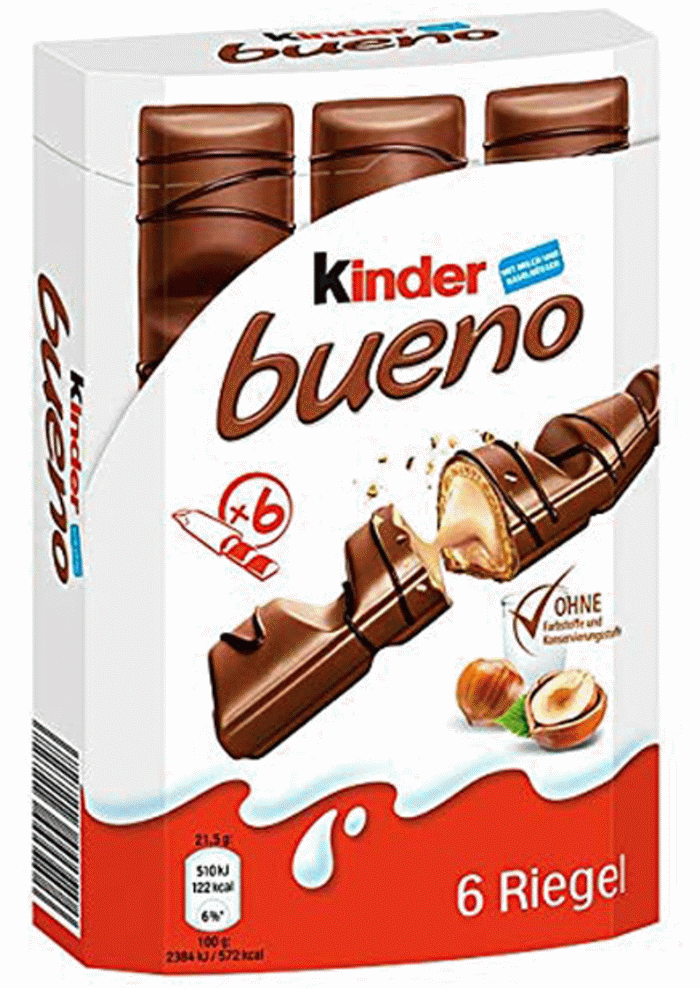 Ferrero Kinder Bueno 6 Stück