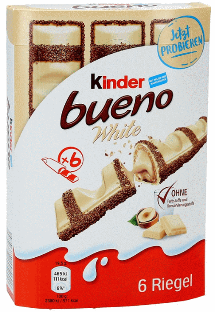 Ferrero Kinder Bueno White 6 Stück