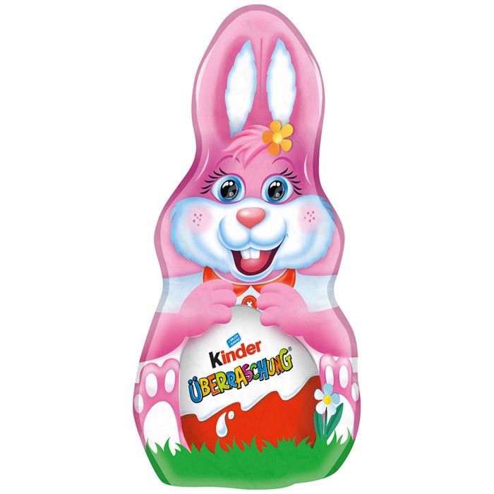 Ferrero Kinder Schokolade Rosa Harry Hase mit Überraschung 75g / 2.64 oz