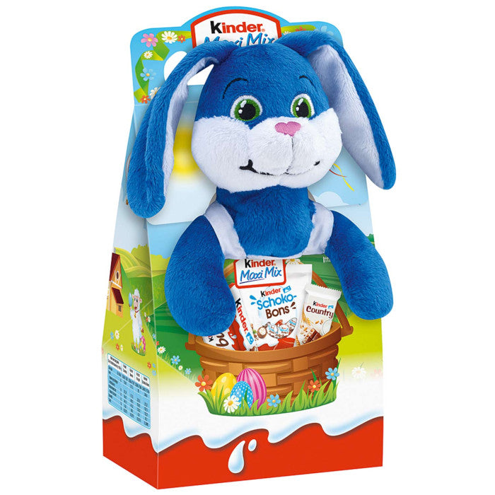 Ferrero Kinder Maxi Mix mit Plüschtier 'Harry Hase' 133g / 4.69 oz