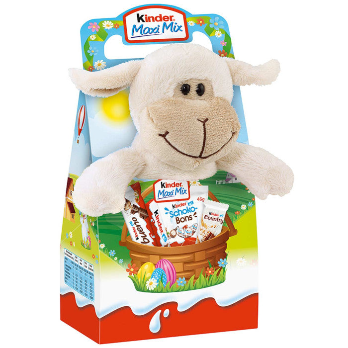 Ferrero Kinder Maxi Mix mit Plüschtier 'Lola Lamm' 133g / 4.69 oz