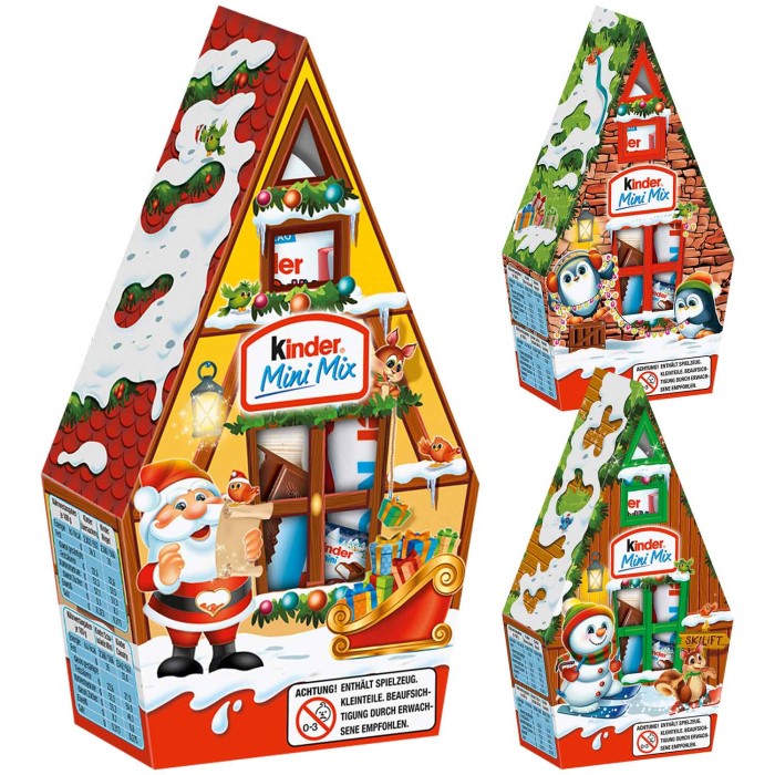 Ferrero Kinder Mini Mix Weihnachtshäuschen 76g / 2.68oz