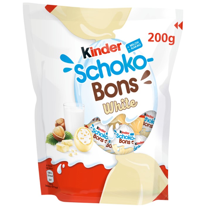 Ferrero Kinder Schoko Bons White Limited Edition 200g / 7.05 oz