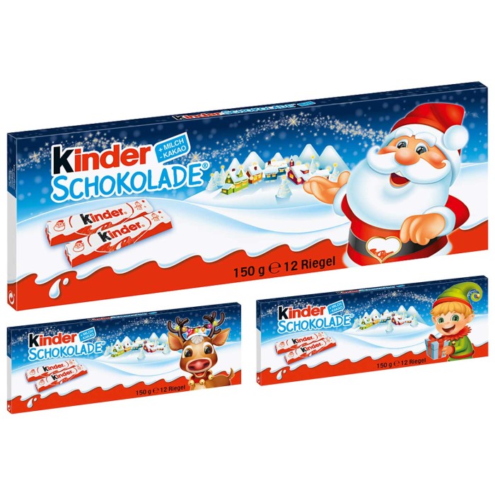 Ferrero Kinder Schokolade Weihnachtsedition 150g