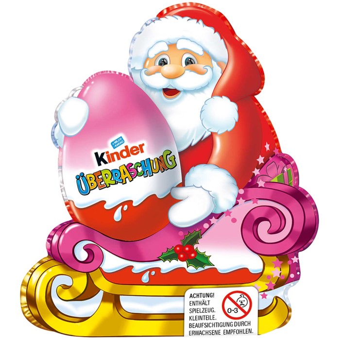 Ferrero Kinder Weihnachtsmann mit Überraschungsei Rosa 75g / 2.64oz