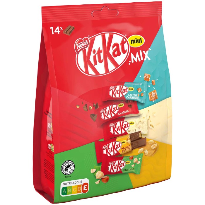 os selv Strengt Nervesammenbrud Nestlé KitKat Mini Mix 14 pieces different varieties 197.4g / 6.96 oz NET.  WT. – Brands of Germany