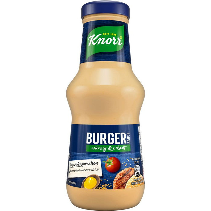 Knorr Burger Sauce würzig & pikant 250ml / 8.45 fl. oz.