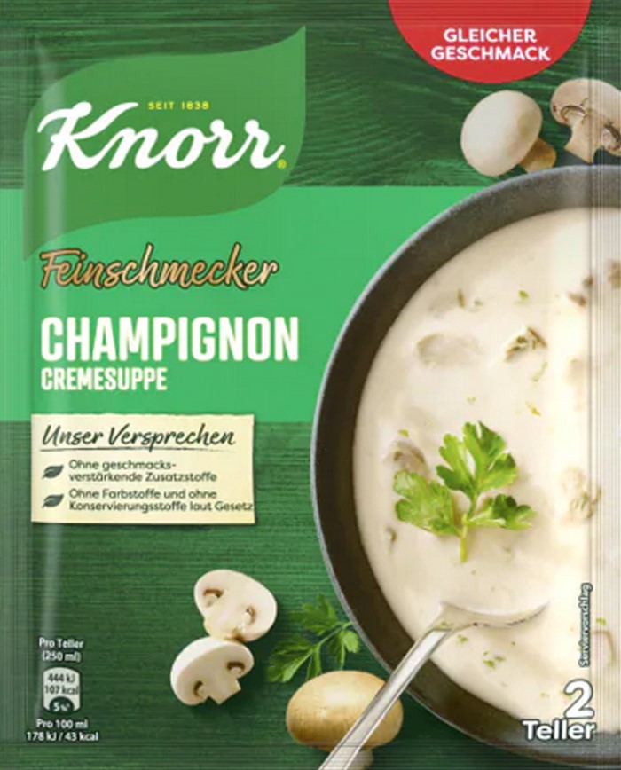 Knorr Feinschmecker Champignon Cremesuppe