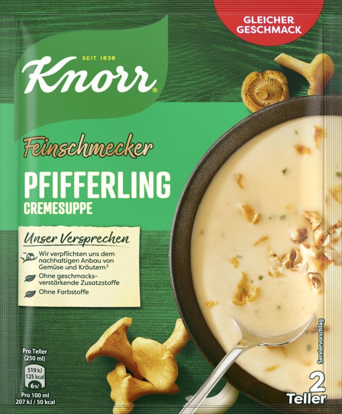 Knorr Feinschmecker Pfifferling Cremesuppe