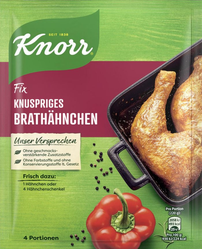 Knorr Fix für Knuspriges Brathähnchen 29g / 1.02 oz. NET. WT.