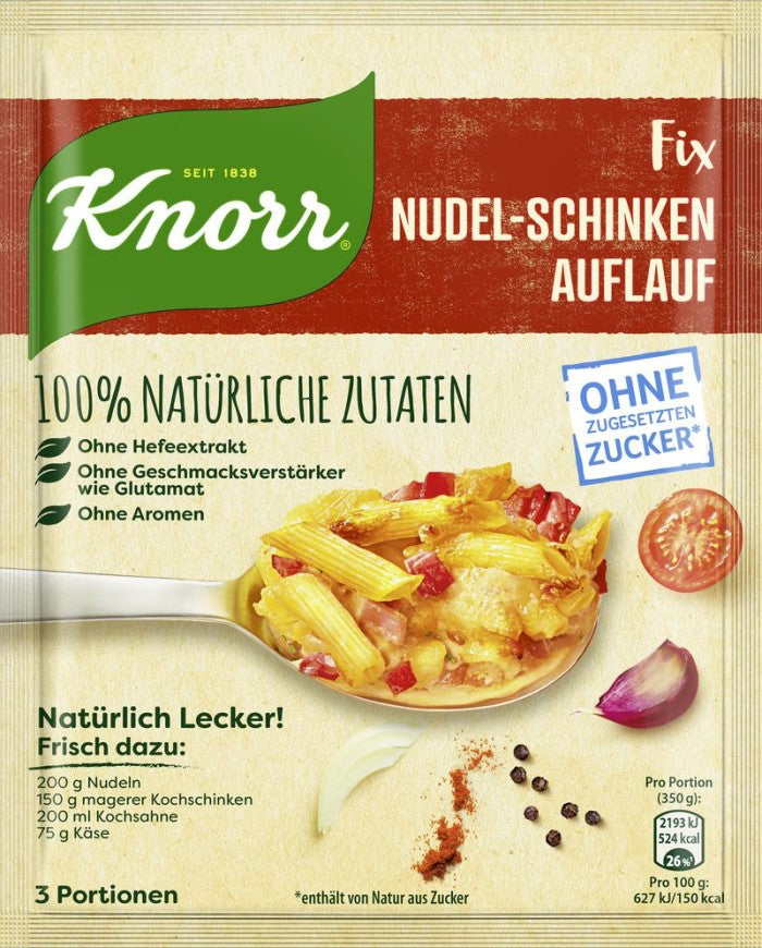 Knorr Fix Natürlich Lecker! Für Nudel-Schinken Auflauf 40g / 1.41oz