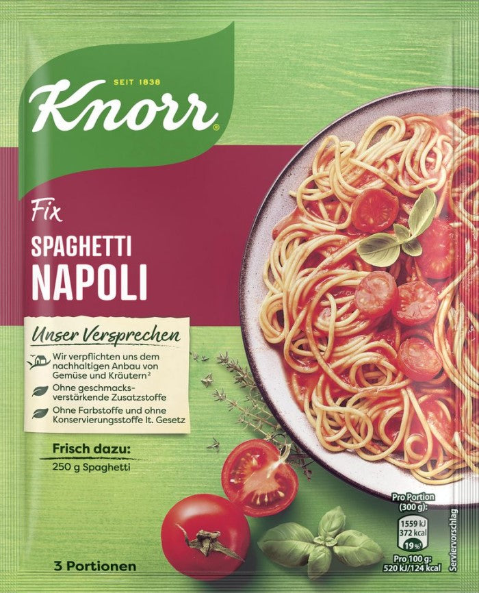 Knorr Fix für Spaghetti Napoli 39g