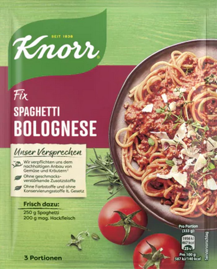 Knorr Fix für Spaghetti Bolognese 38g / 1.34oz