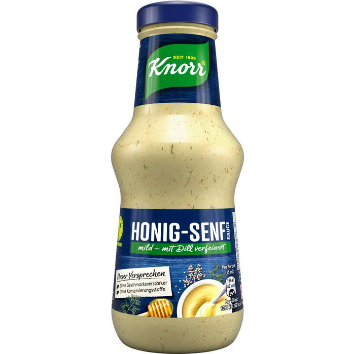 Knorr Honig Senf Sauce mild & mit Dill verfeinert 250ml / 8.45 fl. oz.