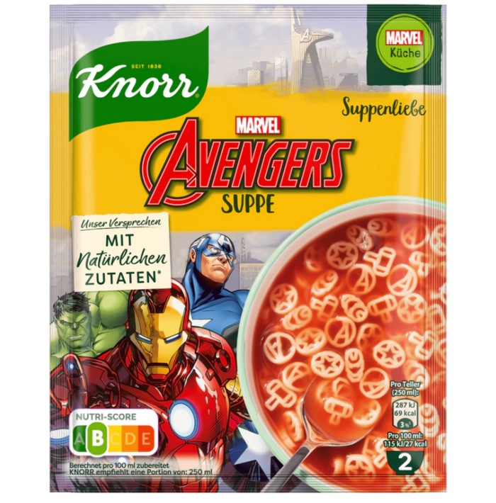 Knorr Suppenliebe Marvel Avengers Suppe Vegan 0,5 Liter