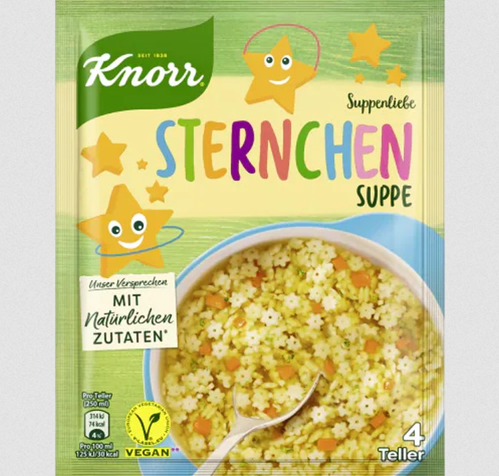 Knorr Suppenliebe Sternchensuppe vegan ergibt 1 Liter