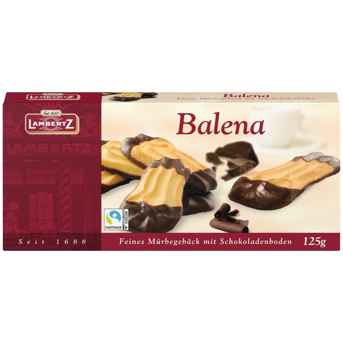 Lambertz Balena Mürbegebäck mit Schokolade 125g / 4.4oz