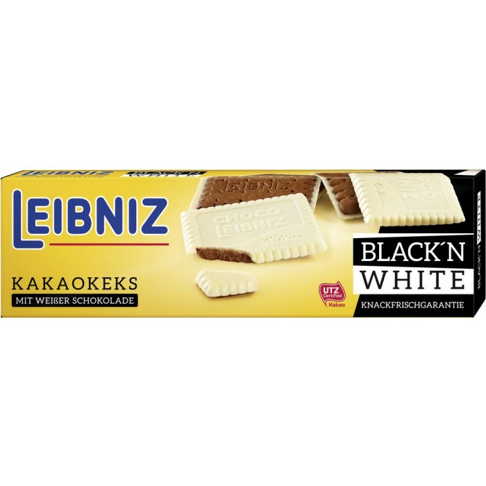 LEIBNIZ Choco Black´n White Kakaokeks mit weißer Schokolade 125g