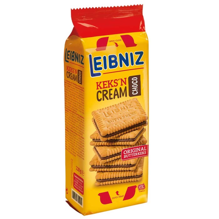LEIBNIZ Keks´n Cream Choco Doppelkeks mit Schokoladencremefüllung 228g