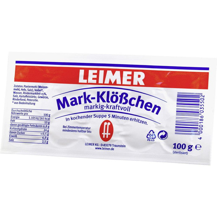 LEIMER Mark-Klößchen Suppeneinlage 100g / 3.52 oz