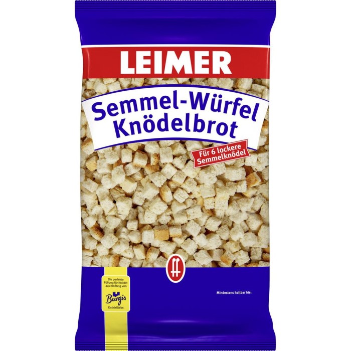 LEIMER Semmel-Würfel Knödelbrot für Semmelknödel 250g