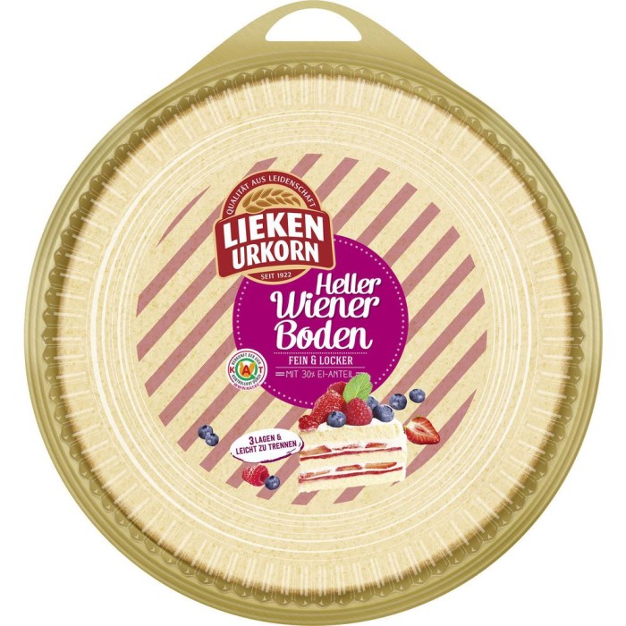 Lieken Urkorn Heller Wiener Tortenboden 3 Lagen 500g / 17.63 oz
