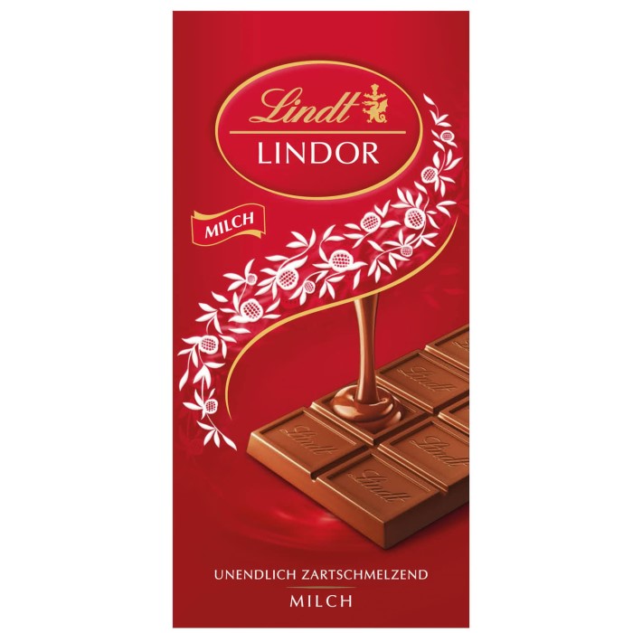 Lindt Lindor Vollmilch Schokoladen Tafel 100g / 3.52oz