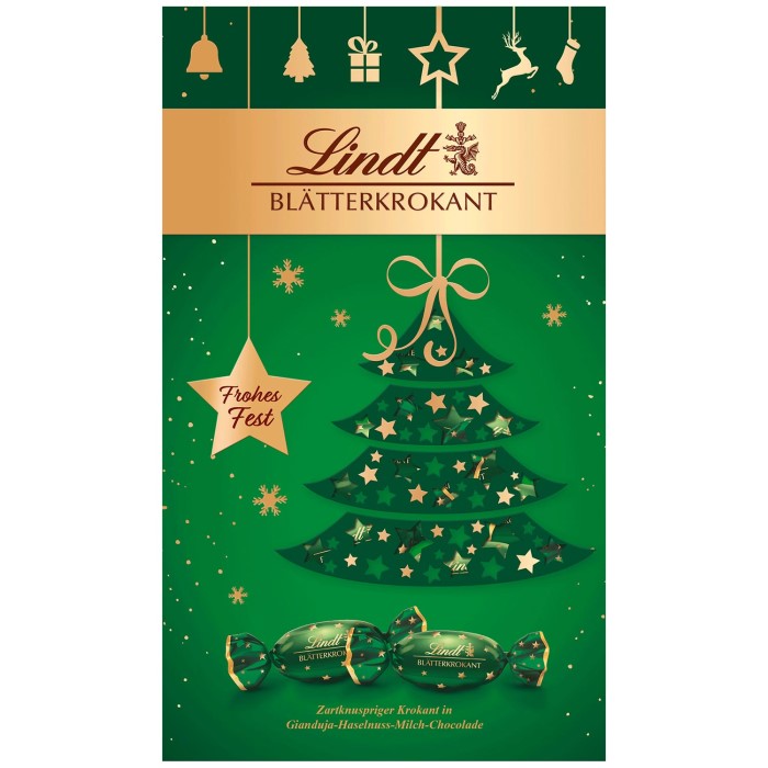 Lindt Blätterkrokant Weihnachtsgeschenk 185g / 6.52 oz