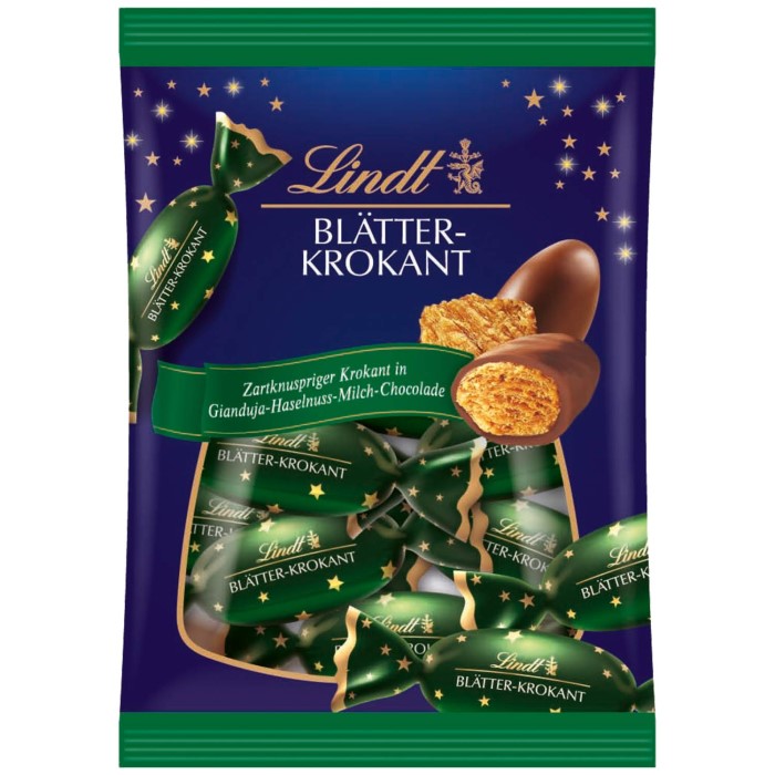 Lindt Blätterkrokant Zapfen 90g / 3.17 oz