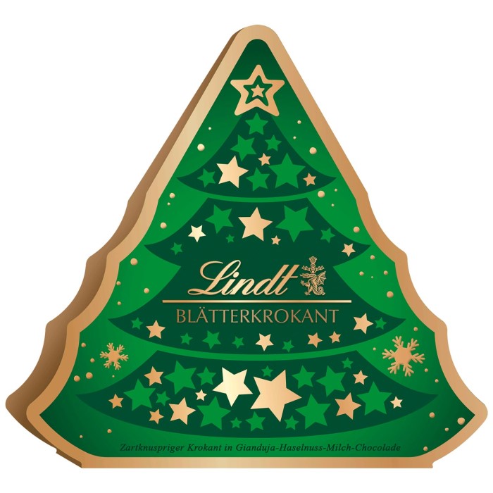 Lindt Blätterkrokant Kleines Weihnachtsgeschenk Tanne 53g / 1.86 oz