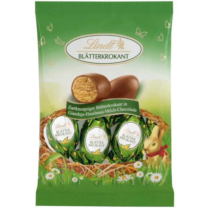 Lindt Oster Edition Blätterkrokant Schokoladen Ostereier 85g / 2.99 oz