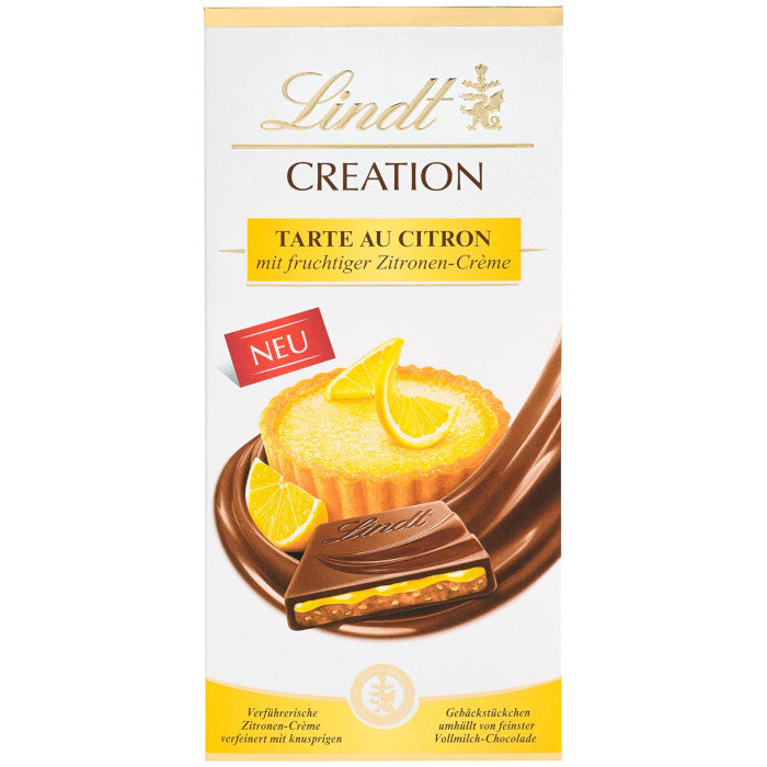 Lindt Creation Tarte au Citron Vollmilch Schokoladen Tafel 150g / 5.29oz